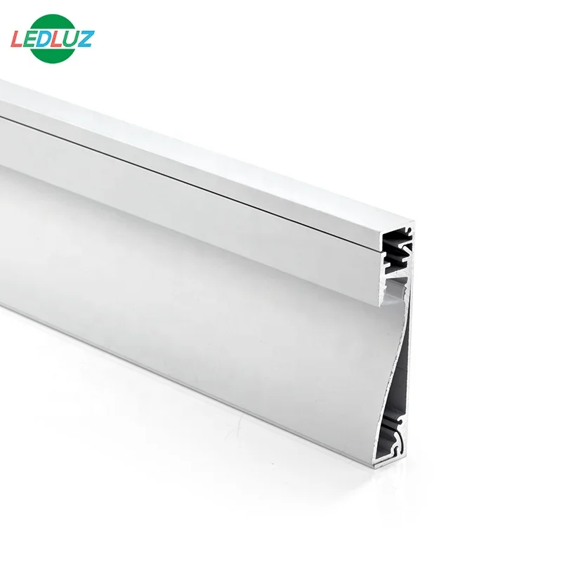 ALP076 Skirting Lighting LED Aluminum Profile With PC Opal Diffuser