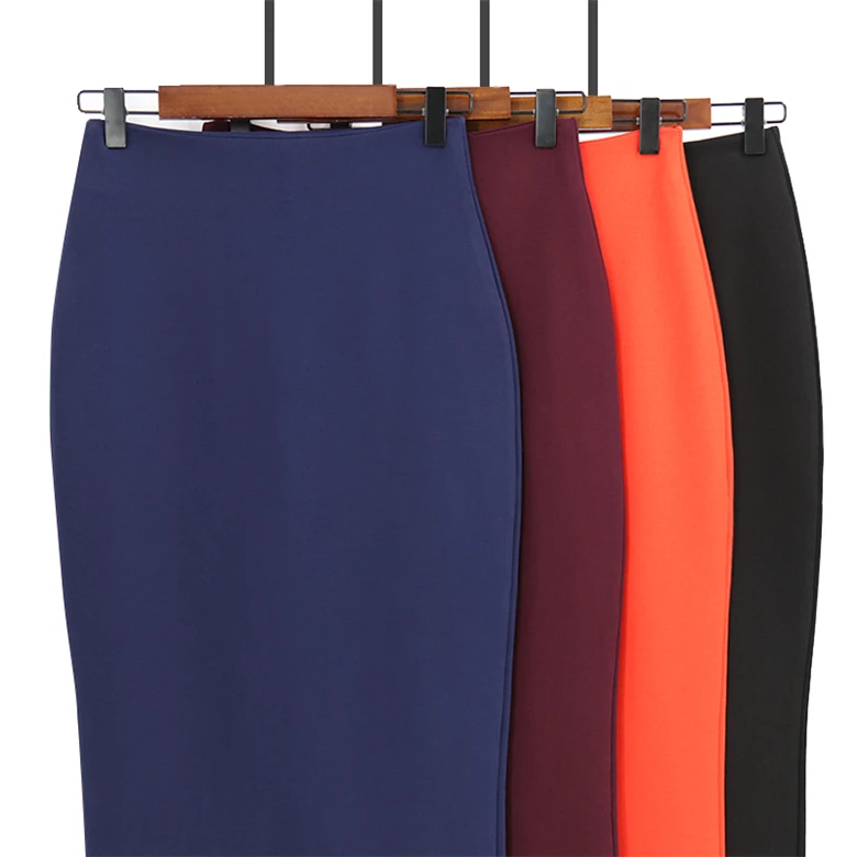 Latest high waist wrap skirt tie dye woman midi jupe skirt office ladies skirts