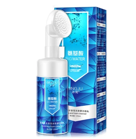 

Amino acid bubble deep cleansing mousse 150ml abundant foam makeup remover Cleanser silicone brush face care oil control