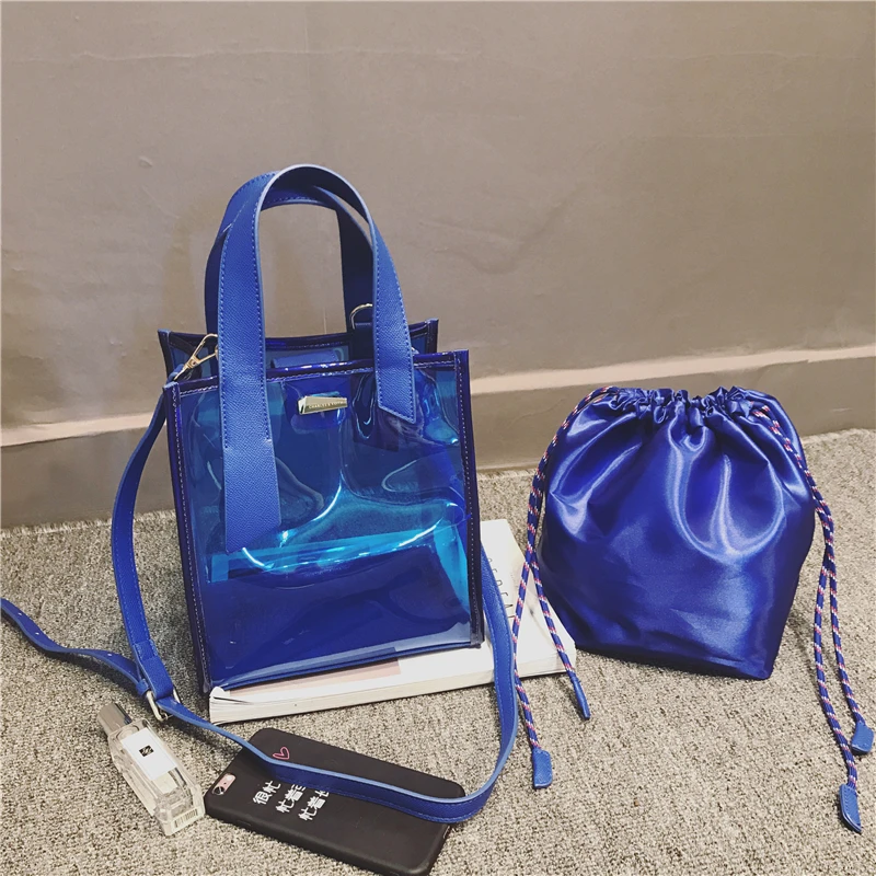 

latest designer luxury ladies purses and handbags sets 2021 custom summer clear pvc transparent handbags for women