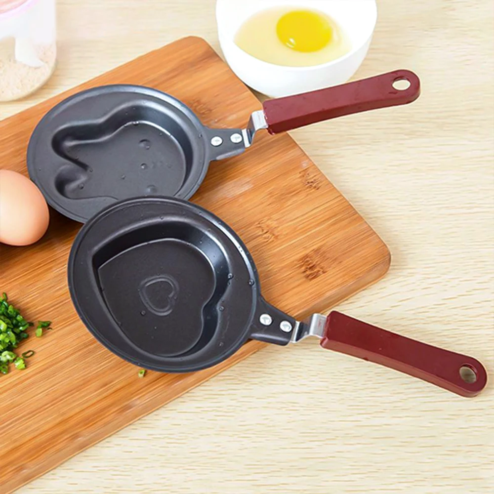 

Cookercool Factory price wholesale nonstick small egg frying pan non stick mini egg pan, Black