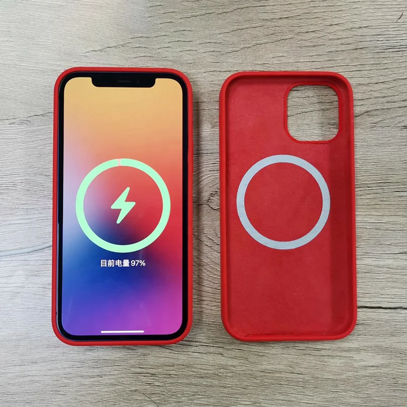 

High Quality Liquid Silicone Magnetic Protective Case for iphone 12/13 Pro max Phone Cover with Magsafing