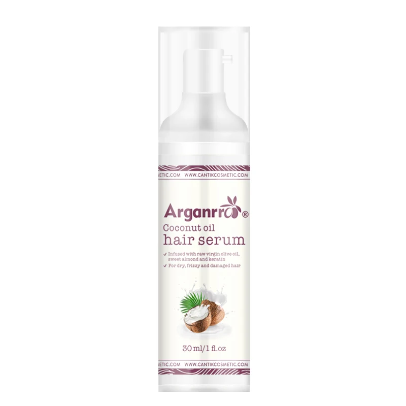 

Arganrro custom label vegan vitamin c hair serum boosts shine while taming frizz and leaves hair silky & smooth