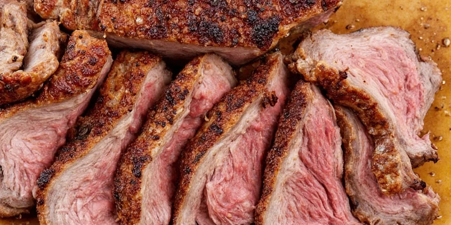 Undercooked Brisket Slices