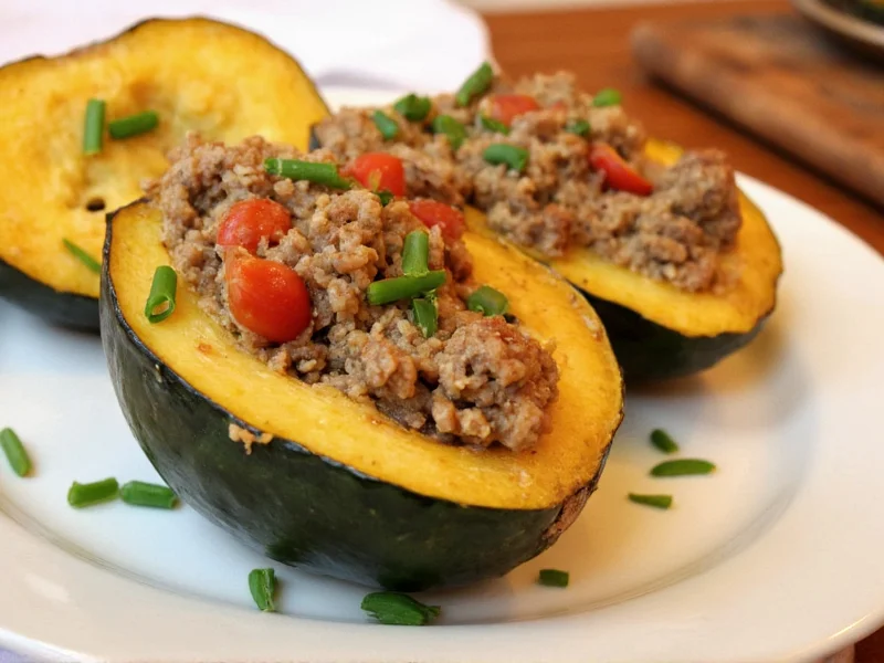 stuffed acorn squash with sausage