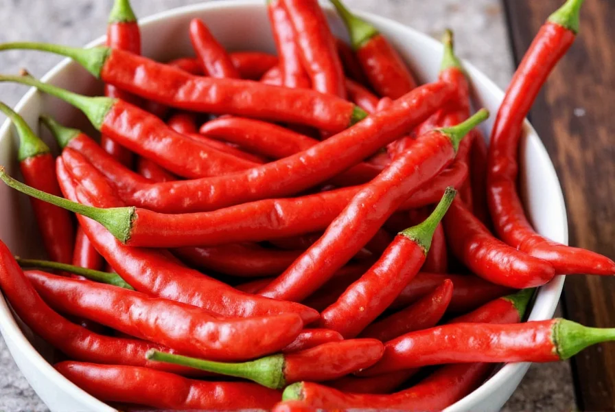 Thai dish with red chili