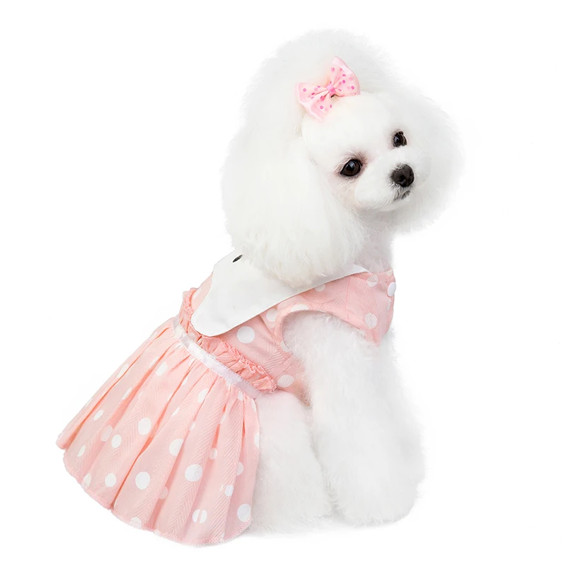 

Small Dog Dress Summer Dog Clothes Chihuahua Yorkie Puppy Skirt Princess Pet Dresses, Picture