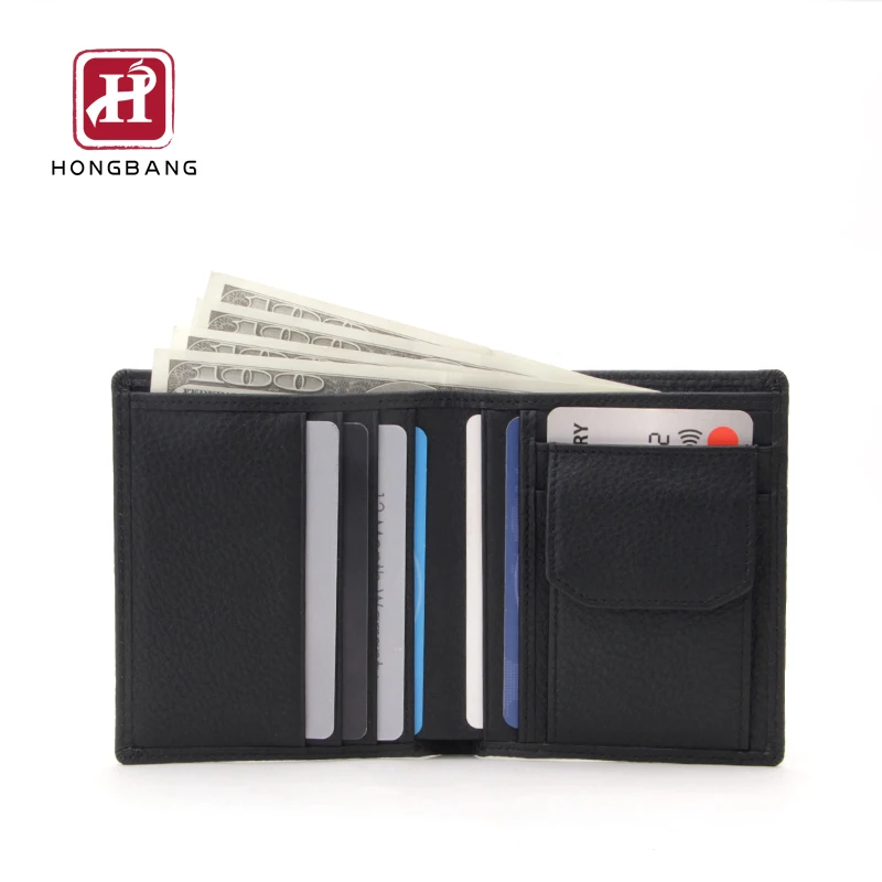 

Leather wallet custom RFID blocking wallet