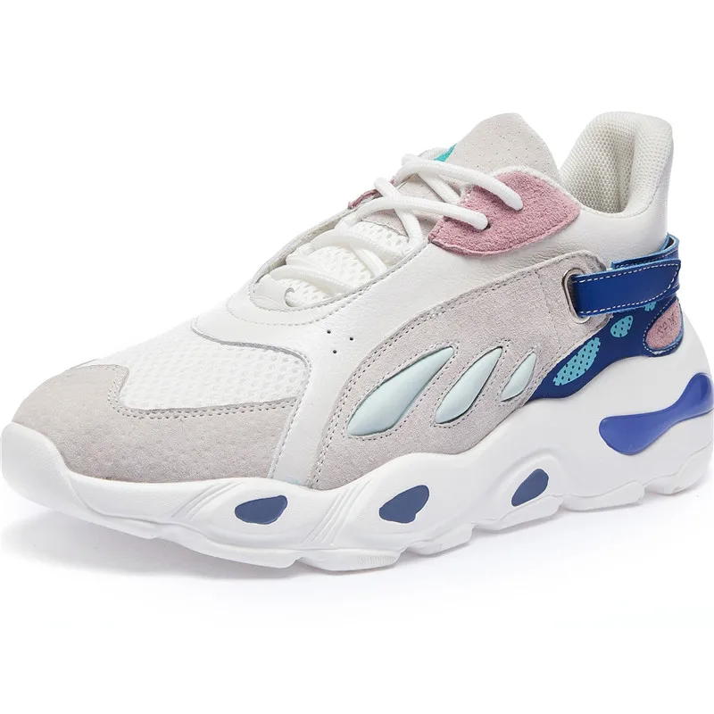

Dropshipping Custom Logo Sneakers Fashion 2021 White Breathable Casual dad outdoor single running shoes