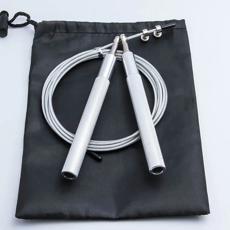 

Metal Steel Wire Fitness Speed Aluminium Skipping Rope 3mm Jump Rope, Customized color
