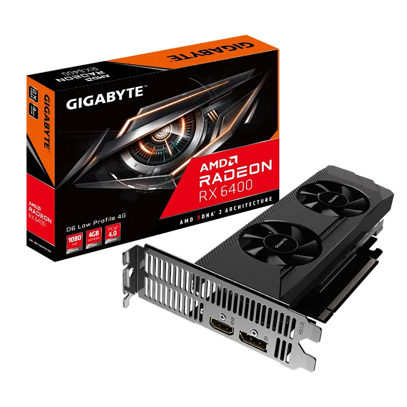 

Gigabyte Radeon RX 6400 D6 LOW PROFILE 4G Graphics Card