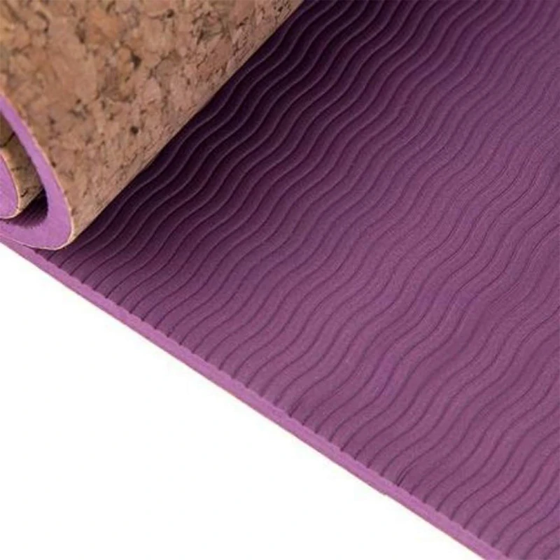 

Cork TPE Fitness Mat Gym Mat Non-Slip Exercise Mat for Men women and kids, Red/blue/green/yellow/purple/pink or panton color