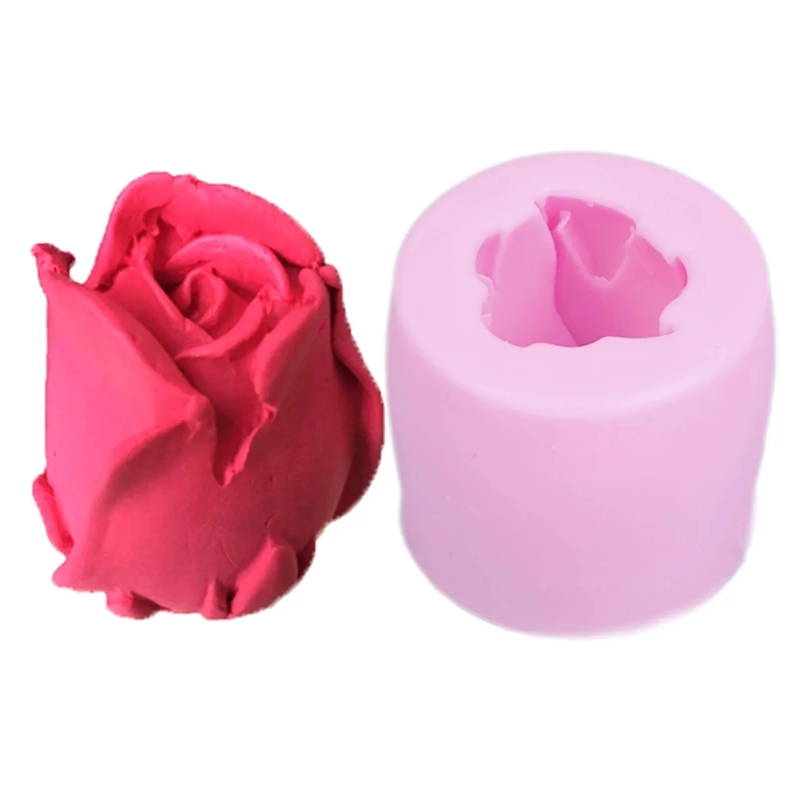 

Hot sell Rose Flower Silicone Candle Molds Resin Clay Soap Mold candle molds silicone