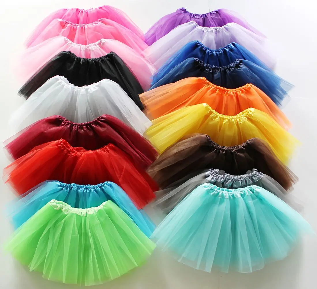 

Colorful Tutu Skirt Classical Cheap Tulle Saia Infantil Ballet Tutu Skirts Baby Girls Ballerina Tutus 0-8t