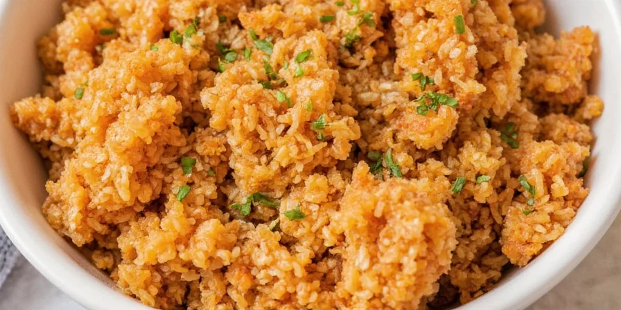 A steaming plate of hashbrowns with coffee