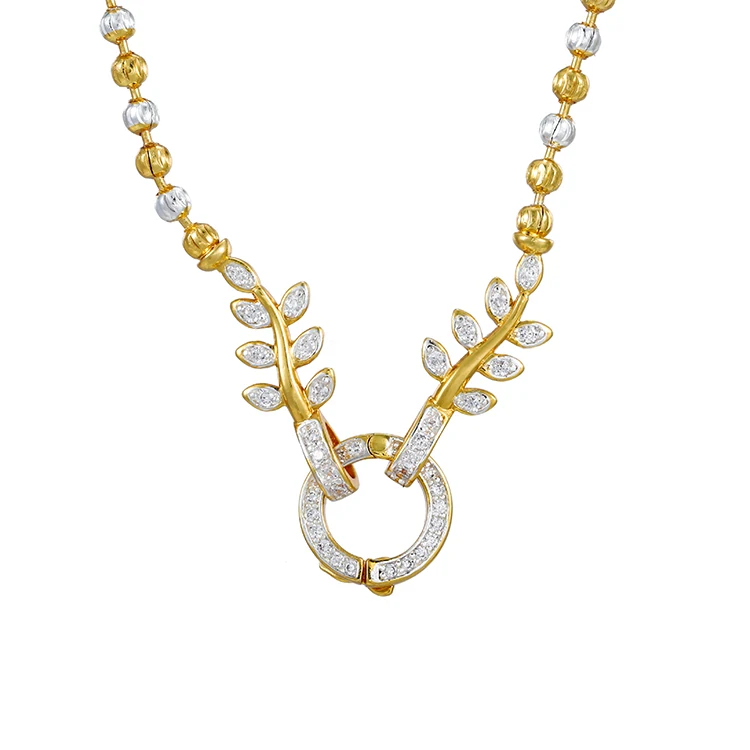 

N2 Xuping personalized hot sale women necklace jewelry beaded style multi gold color necklace, 24k gold color