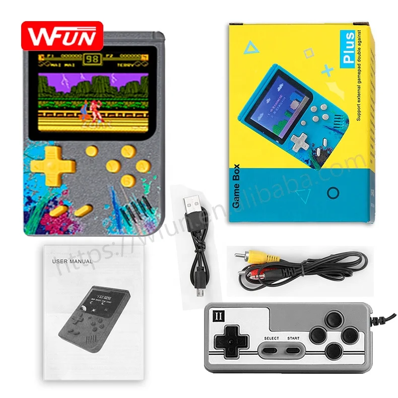 

500 in 1 G50 Mini Retro 8bit Handheld Video Game Box Games Player portatil consola de juegos for Kids Toy, 5 colors as website show