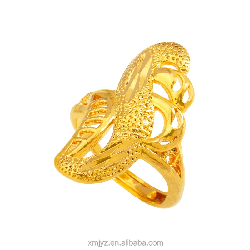 

Cross-Border Gold-Plated Brass Ring Big Flower Ring Female Running Jianghu Fair Hot Sale Source