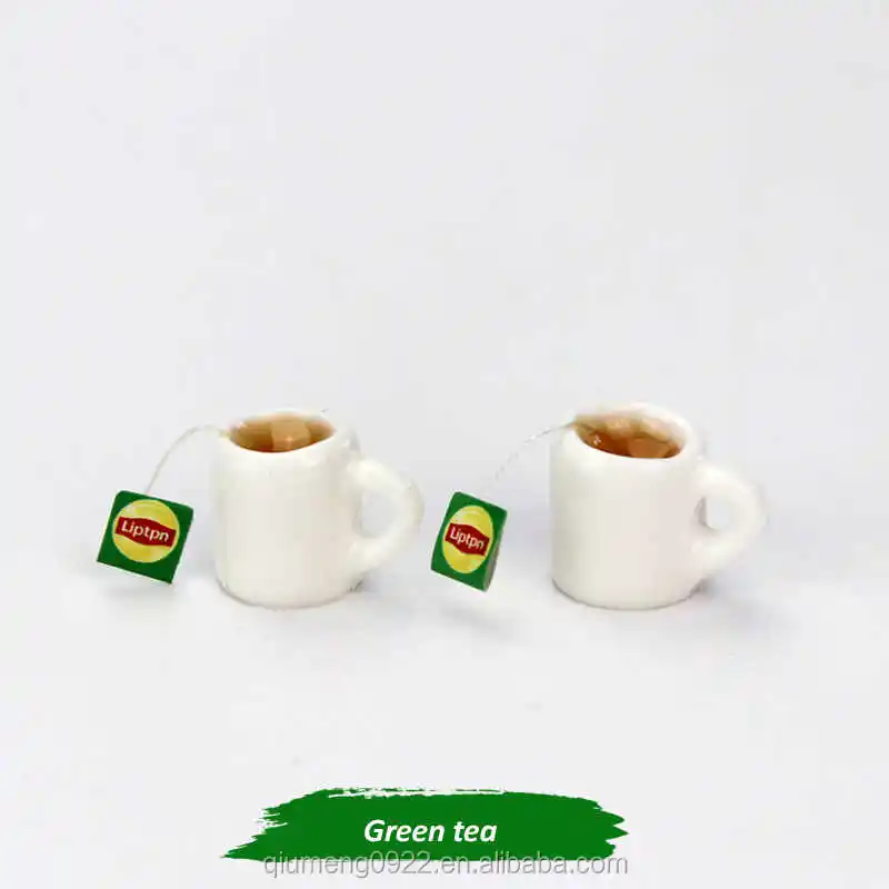 2PC Doll house miniature tea with milk cups food drink beverage toy decoR_yk 