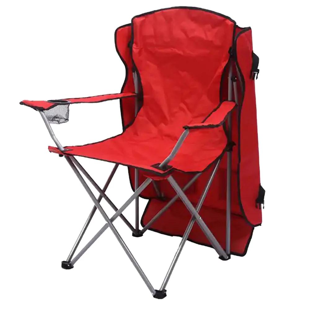 WOQI Multi Color Lightweight Tragbarer Folding Camping Stuhl Mit Regenschirm Und Cup Halter