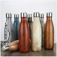 

Custom Logo 750ml 450ml Alkaline Stainless Steel Wooden Cup Wholesale Wood Cups Water Bottle Bamboo Cola Bottle With Lid