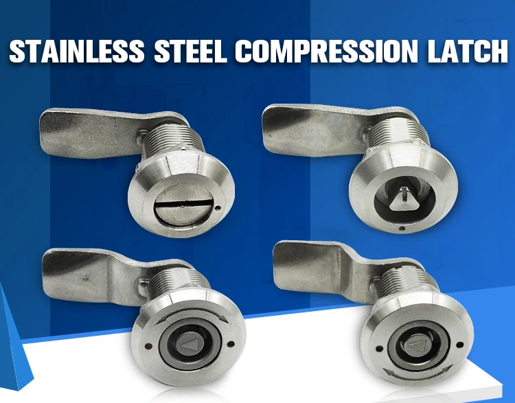 Stainless Steel Quarter Turn Cam Lock Door Compression Latches