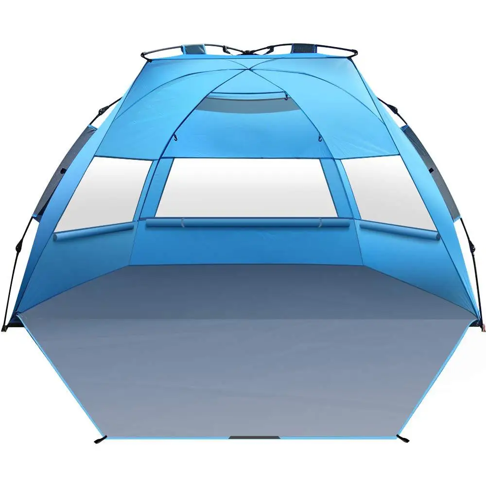 

Easy up automatic beach tents Instant Pop Up family Tent with Sun Shelter UV protection for Outdoor 190T polyester, Customized