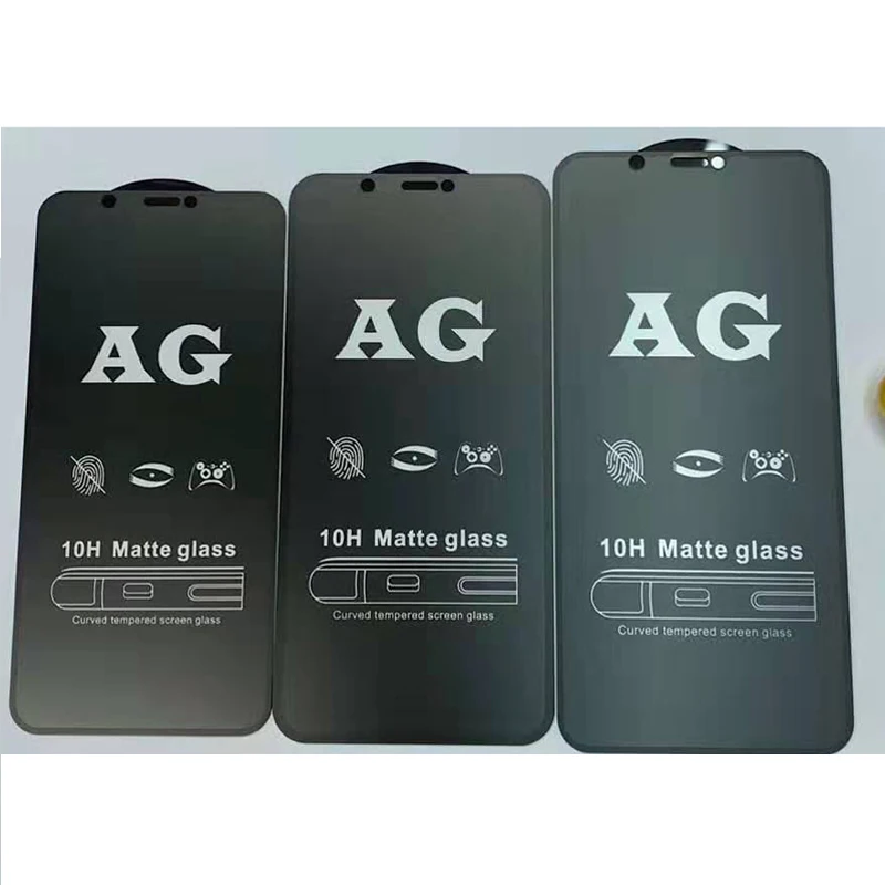 

2020 Hot Sale Full cover Anti-glare Matte Tempered Glass AG no Fingerprint screen protector For iPhone 11 pro max 12