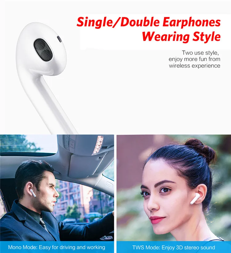 Bluetooth 5.0 Wireless Bluetooth Earphones Mobile phones Accessories Tws Earbuds Bluetooth Headphone(i16) - ANKUX.COM