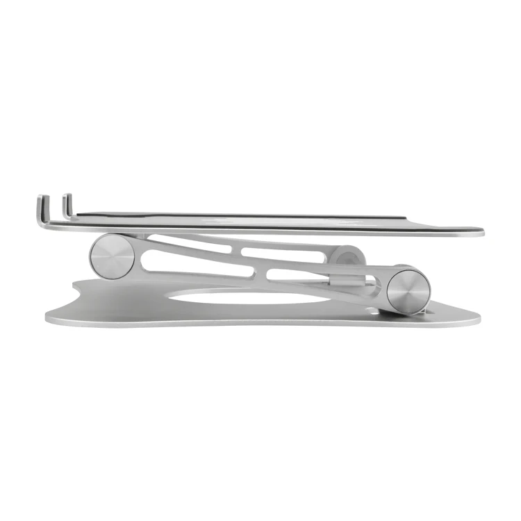 

Great Rocplegable marco Aluminum Portable Laptop Stand Folding Laptop Stand Adjustable, Silver
