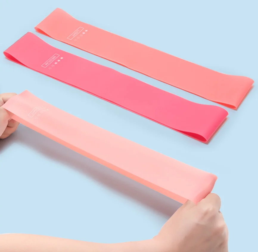 
Hot Products Durable Rubber Yoga Exercise Resistance Loop Band With Set Of 5 