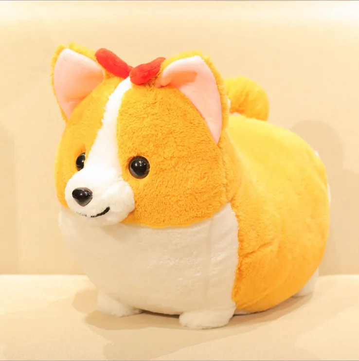 sleeping shiba plush
