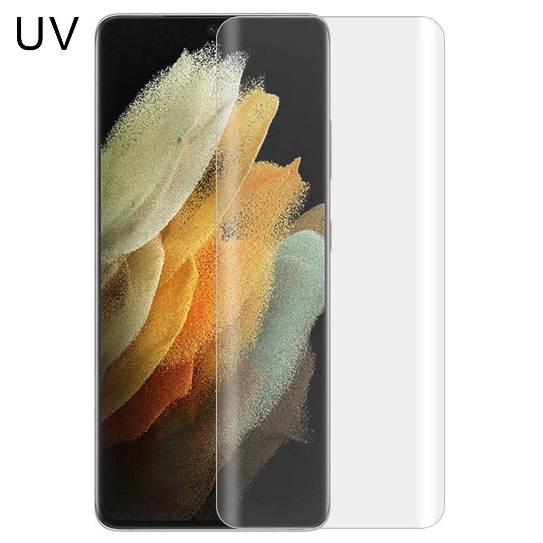 

For Samsung Galaxy S21 Ultra 5G UV Liquid Curved Full Glue Tempered Glass Film tempered glass for various model