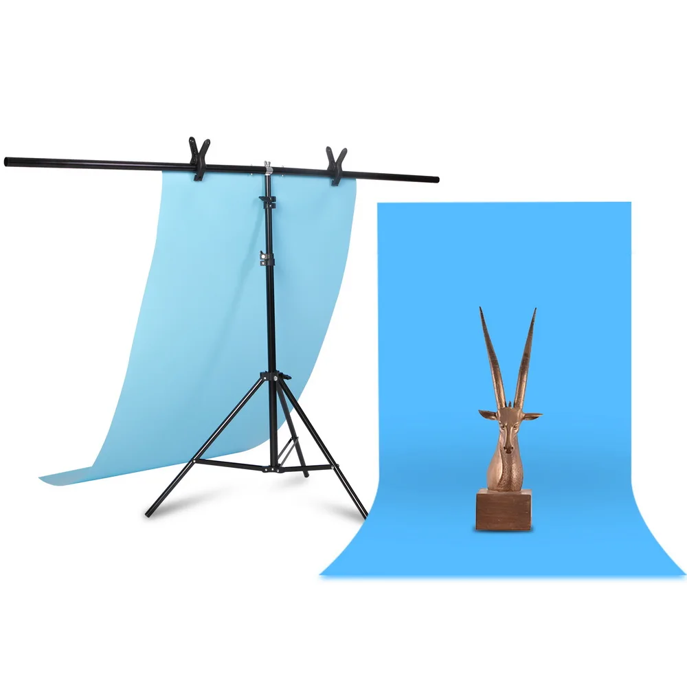 

Photography T-shaped Frame Background Support Stand System Green Screen Backdrop Metal Backgrounds For Video Studio, Black