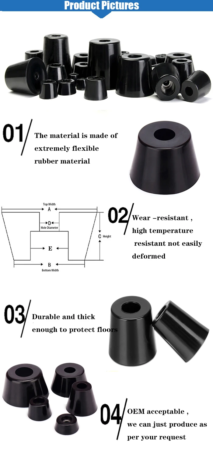 Резиновые протекторы на ножки мебели
