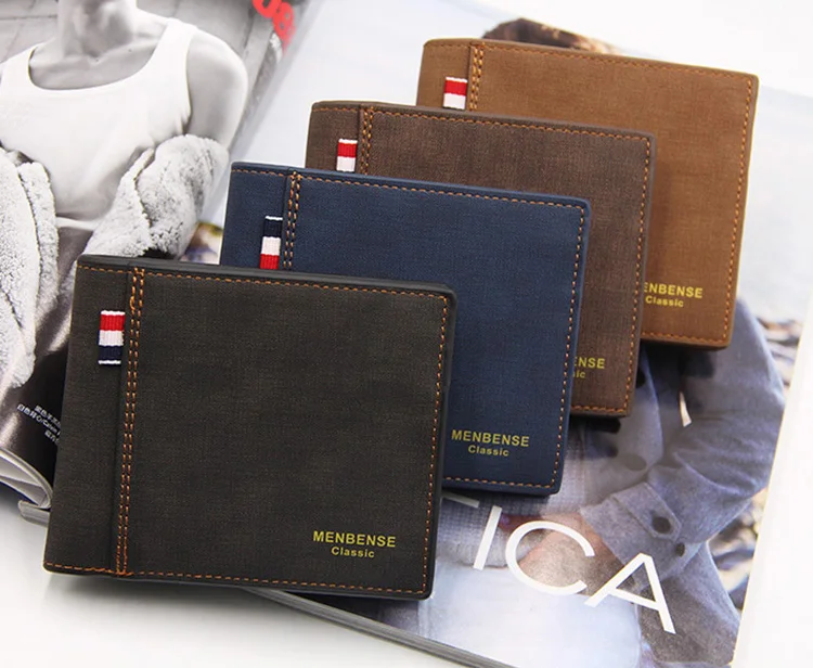 

Guangzhou manufacturer men's pu leather bifold mens wallet brown women coin purse wallet cartera de hombre, Various colors available