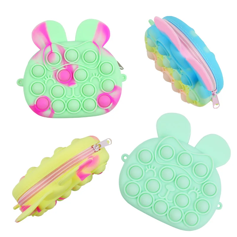 

Adjustable Silicone Bubbles mini bags women handbags sensory relief asap sling bag crossbody bag, Muticolor