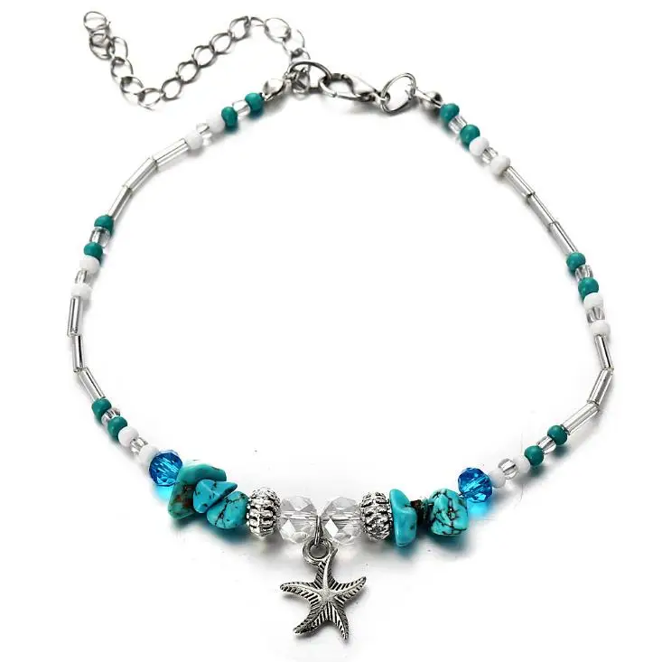 

Custom wholesale creative retro adjustable fashional thread anklet for women