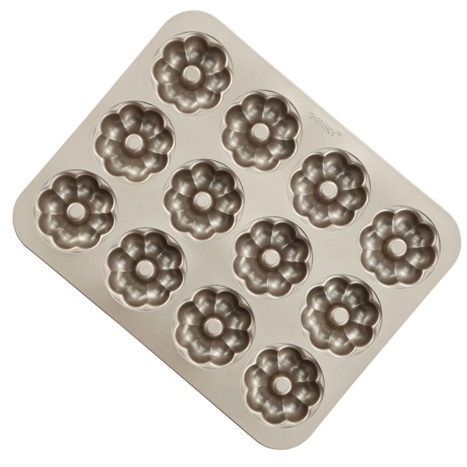 

New products cake baking moulds non stick 12 cup mini donut doughnut mold