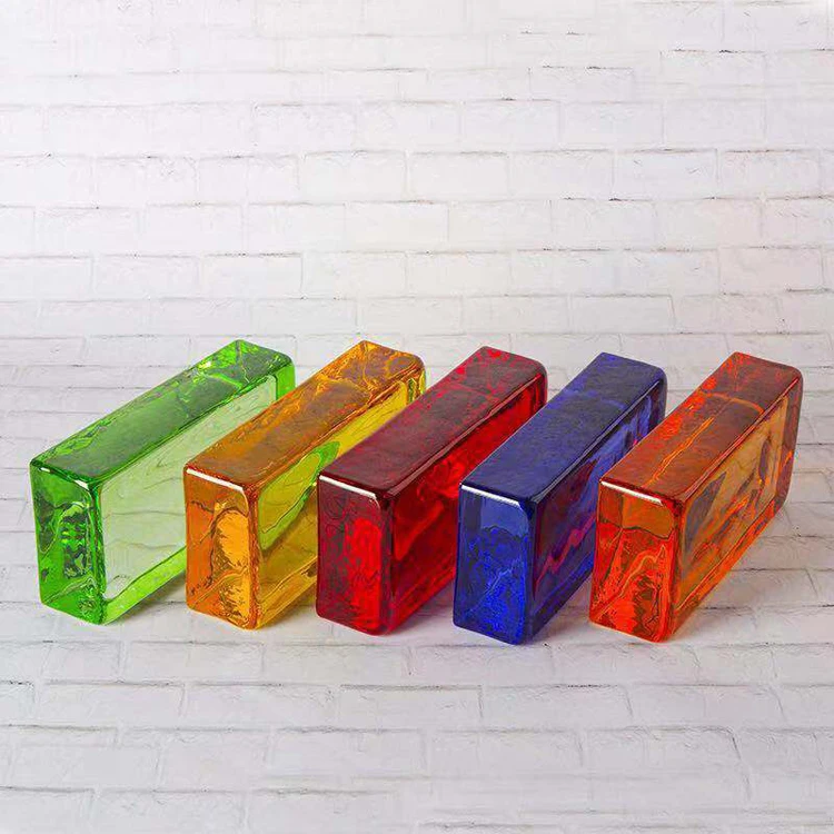 

Glass bricks for building decoration solid hollow colored exquisite