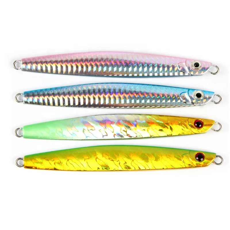 

60g saltwater jigging lure fishing lure metal jig vertical jigging lures, Four