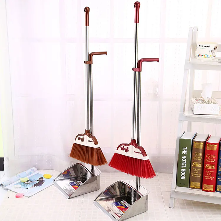 

Hot Sale Stainless Steel Durable Combination Cleaning Broom And Dustpan Set, Custom