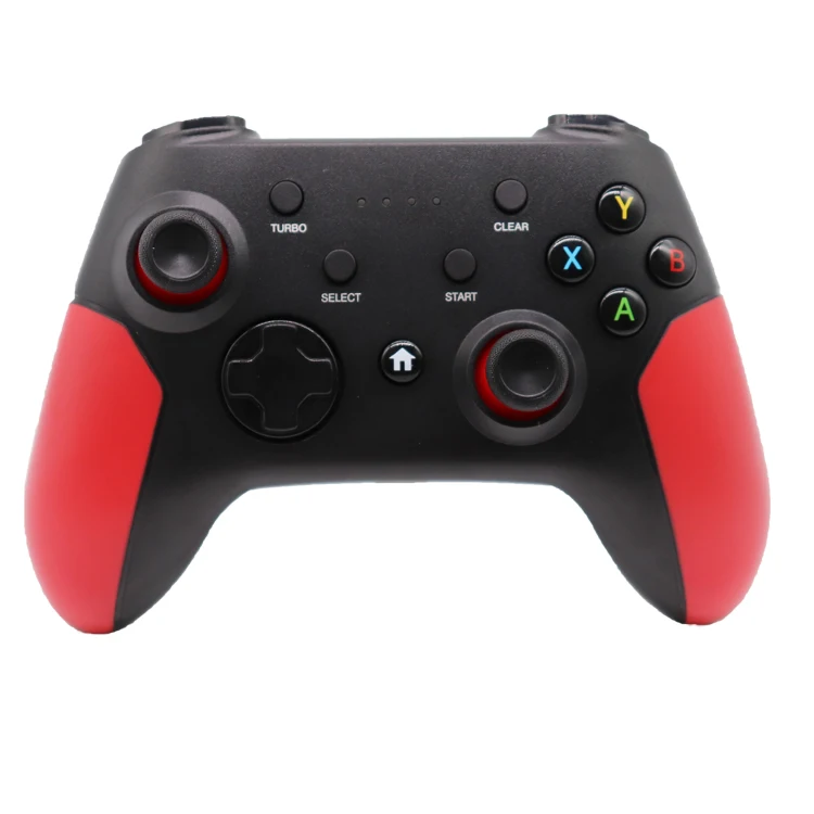 

Hot Selling Android iOS Game Controller Smart Phone Controller Wireless Gamepad For Smartphone, Black+red