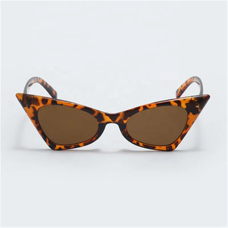 

Fashion Leopard Cateye Sunglasses Women Small Triangle Sunglasses, 7 colors
