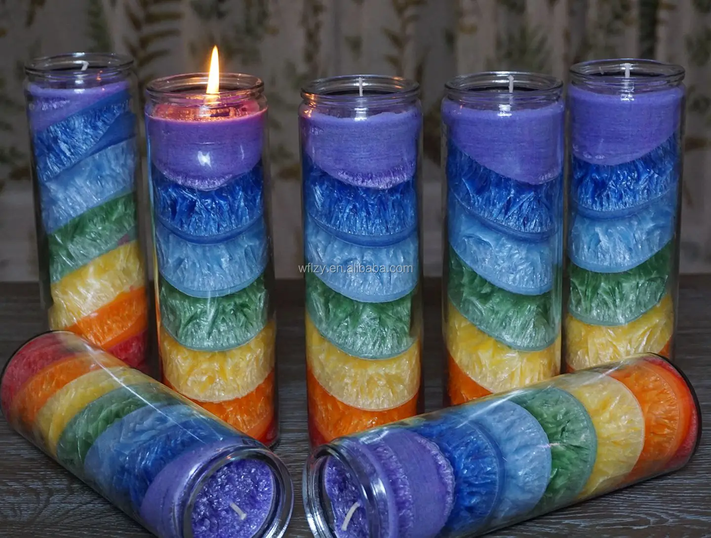 Chakra & Luck Premium Seven Chakras Layered Candle 7 Chakras From
