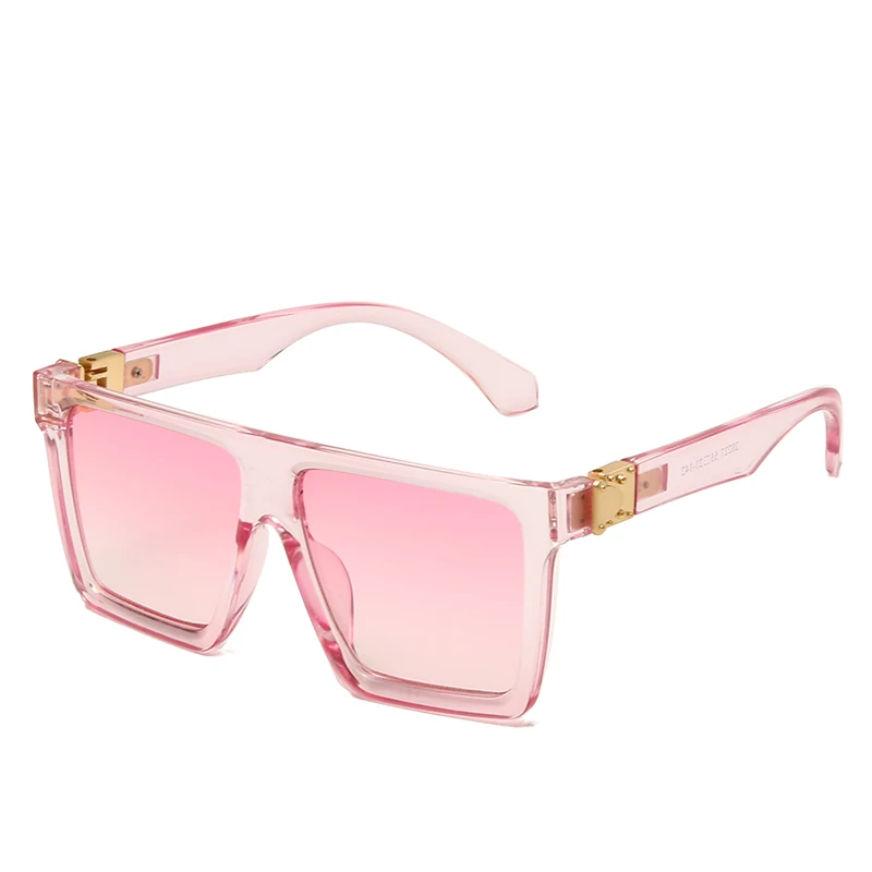 

High Quality 2020 Fashion Outdoor Sunglasses Vendor Running Cheap Eyewear Customer Square Sunglasses Girls Pink Transparent