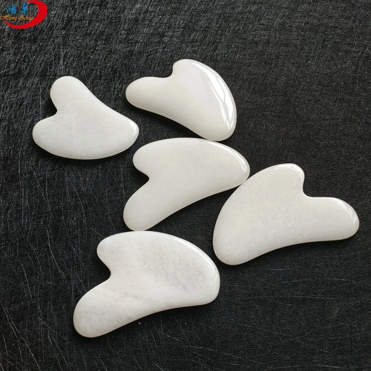 

Custom Logo Natural Opal Gua Sha Scraping Massage Tool Heart Shape Guasha Board