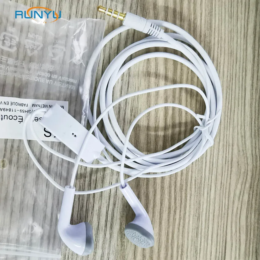 

Original S5830 stereo earphone 3.5mm best price wired earphone for samsung, White