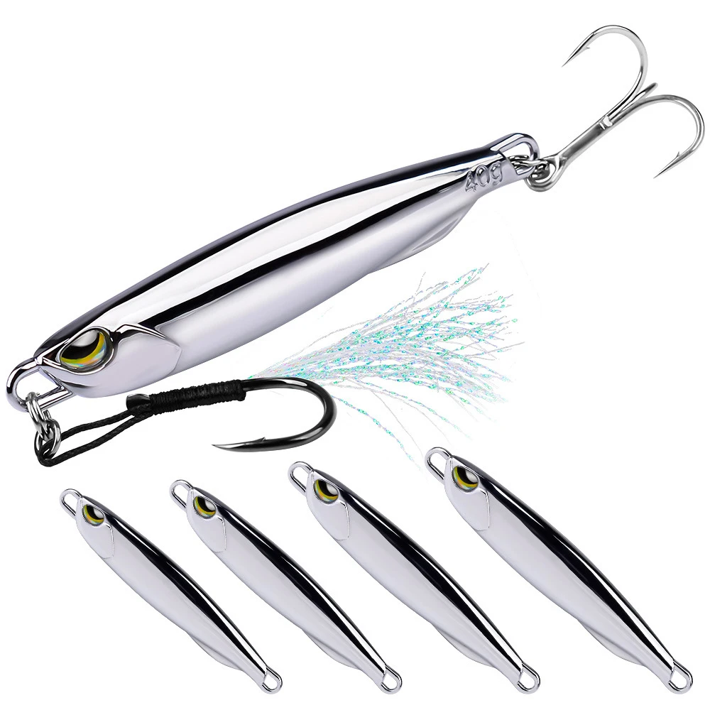 

Jetshark 15g 20g 30g 40g fast sinking Metal Jigging Fishing Lure