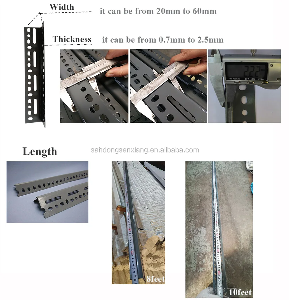 Unequal Type Universal Steel Slotted Angle Iron For Assemble Heavy Duty